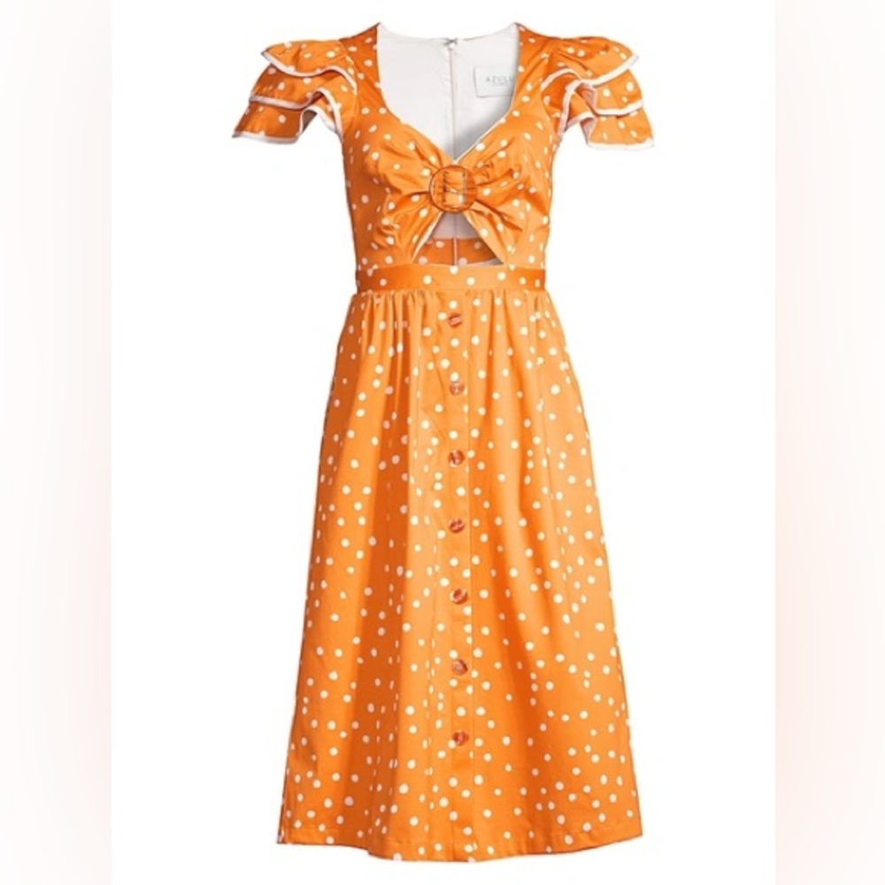 BNWT Azulu Serengeti Polka Dot Cut Dress